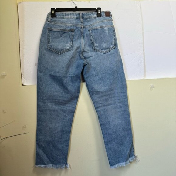 Hidden Jeans Bootcut Straight Jeans Raw Frayed Hem Mid Rise Waist Zip Pocket 29 - Picture 3 of 16